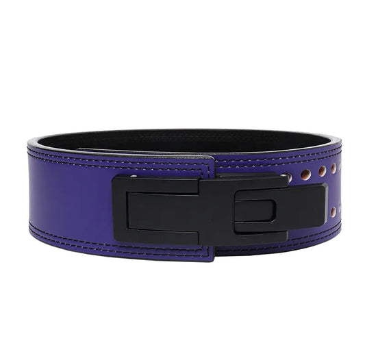Adjustable Lever Weightlifting Belt - Purple
