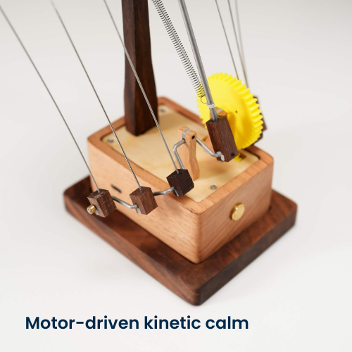 Handcrafted Wooden Manta Ray Automaton